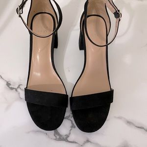 Black strappy sandals